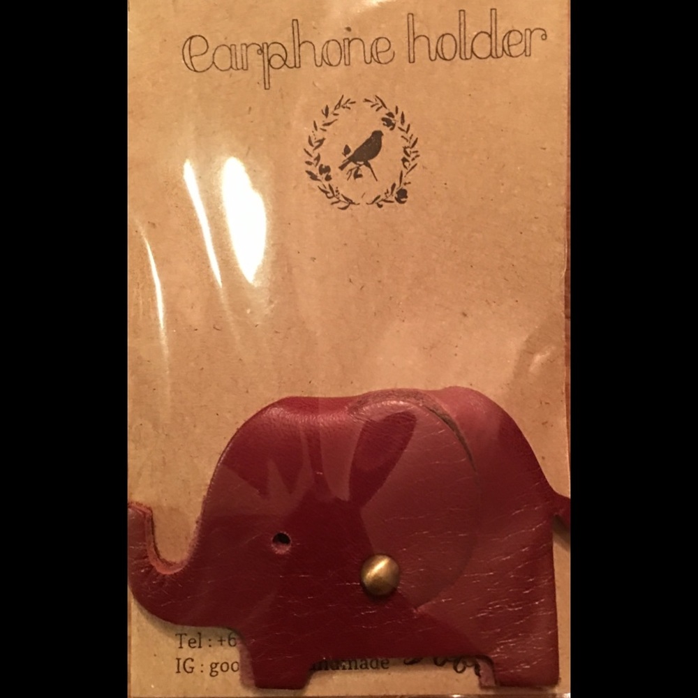 Leather Earphones Holder
